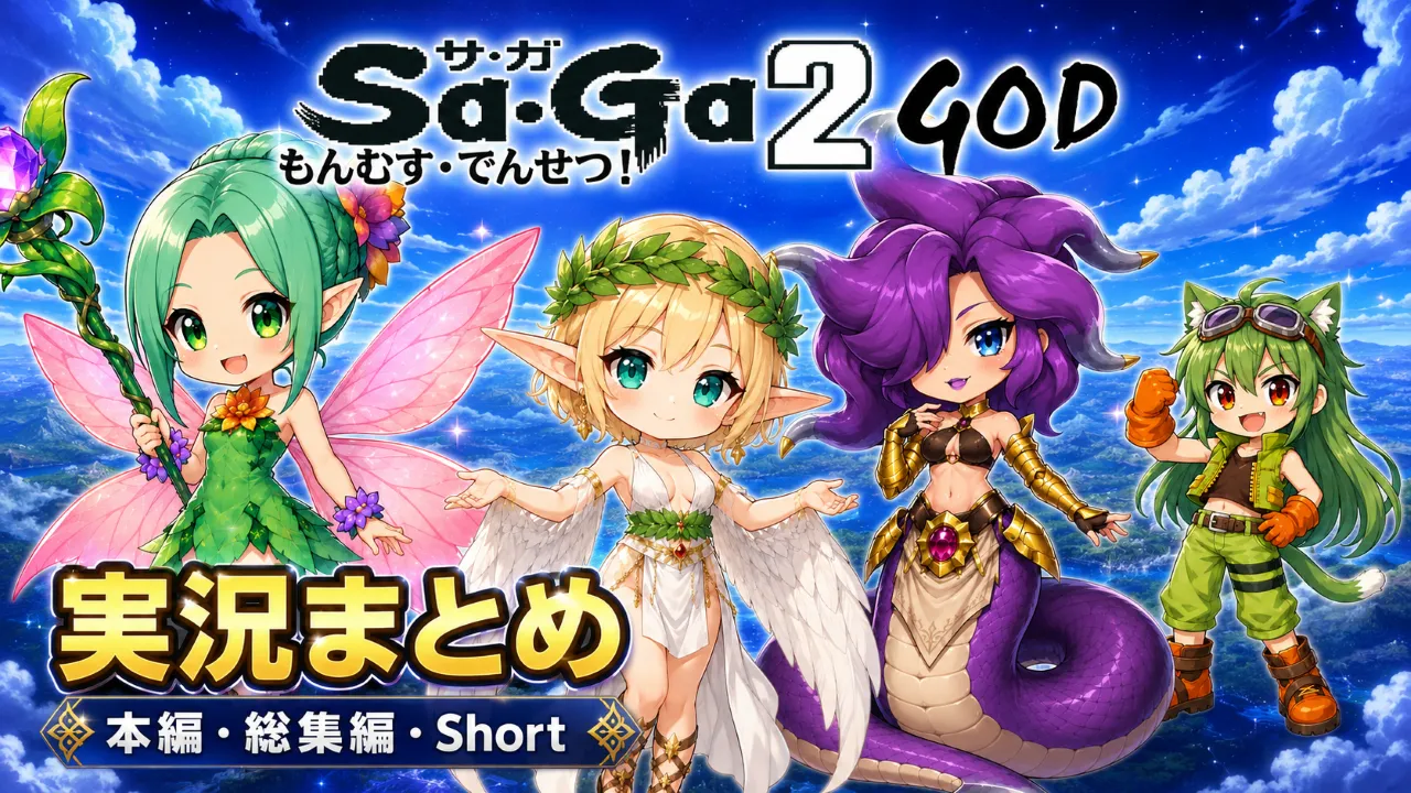 DS版サガ2秘宝伝説ゆっくり実況まとめ 本編・総集編・Short一覧