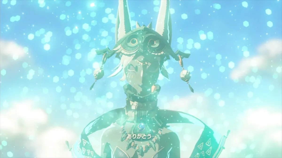 ゼルダの伝説 ティアーズ オブ ザ キングダムの物語終盤。長い冒険を終えたリンクの印象的なシーン