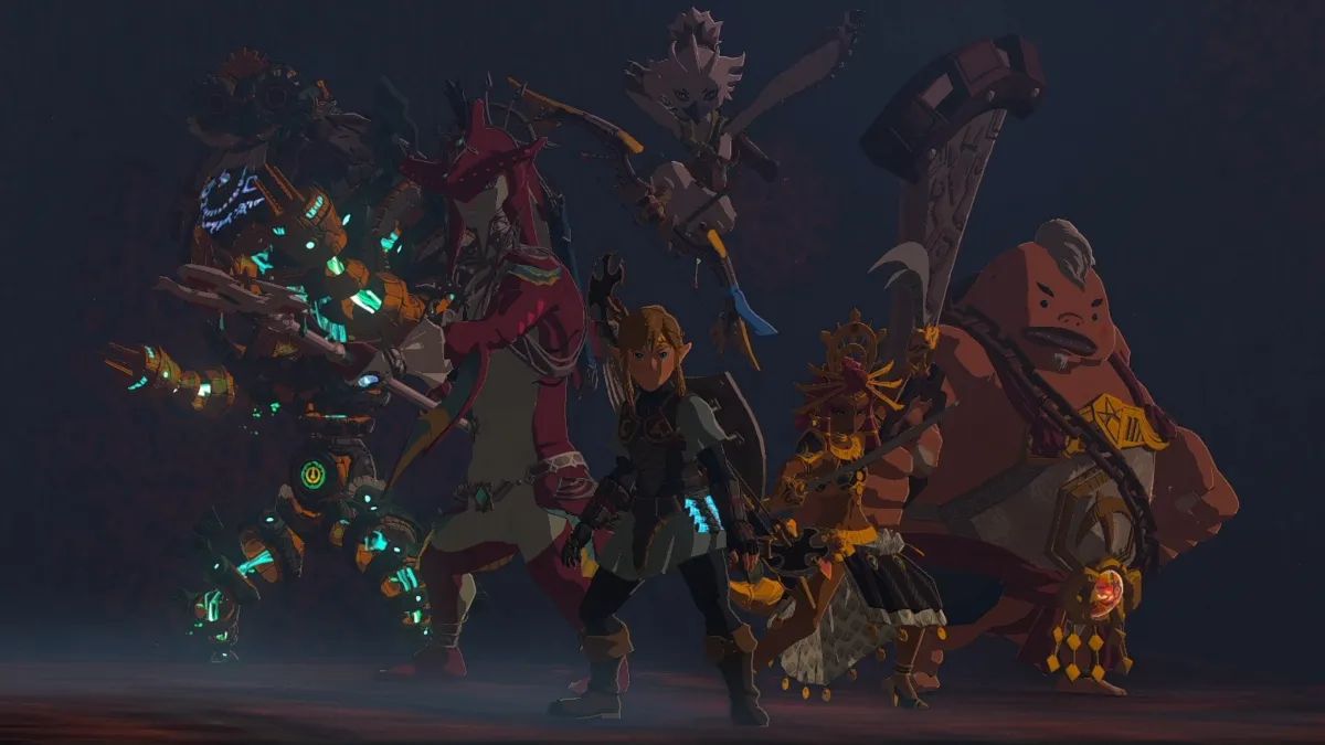 ゼルダの伝説 ティアーズ オブ ザ キングダムのウルトラハンド使用シーン。クラフトと物理演算を象徴する要素