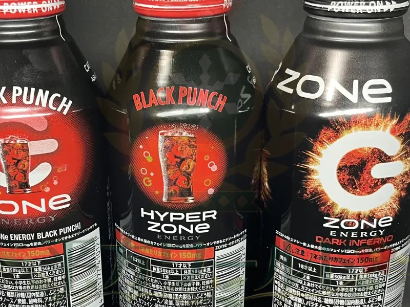 HYPER ZONe ENERGY BLACK PUNCHとDARK INFERNOの歴代デザイン背面比較